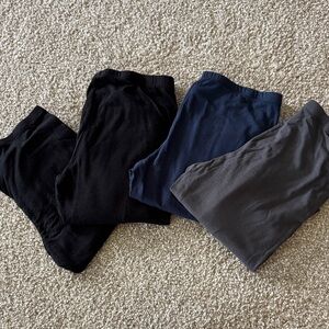 Splendid Women's 2 Black, Navy, and Charcoal Leggings